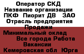 Оператор СКД › Название организации ­ ПКФ "Пиорит-ДВ", ЗАО › Отрасль предприятия ­ Продажи › Минимальный оклад ­ 25 000 - Все города Работа » Вакансии   . Кемеровская обл.,Юрга г.